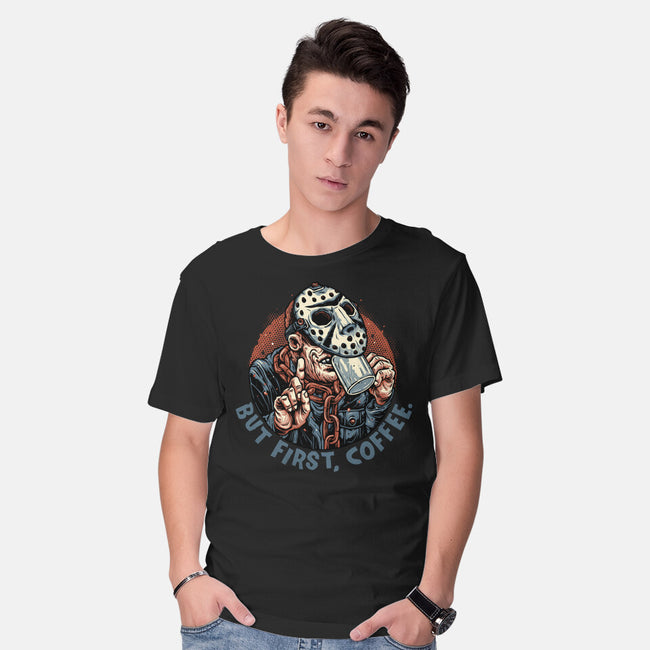 Camp Coffee-Mens-Basic-Tee-glitchygorilla