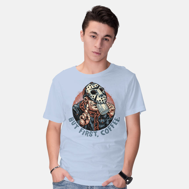 Camp Coffee-Mens-Basic-Tee-glitchygorilla