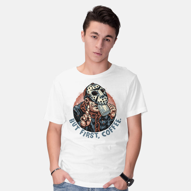 Camp Coffee-Mens-Basic-Tee-glitchygorilla