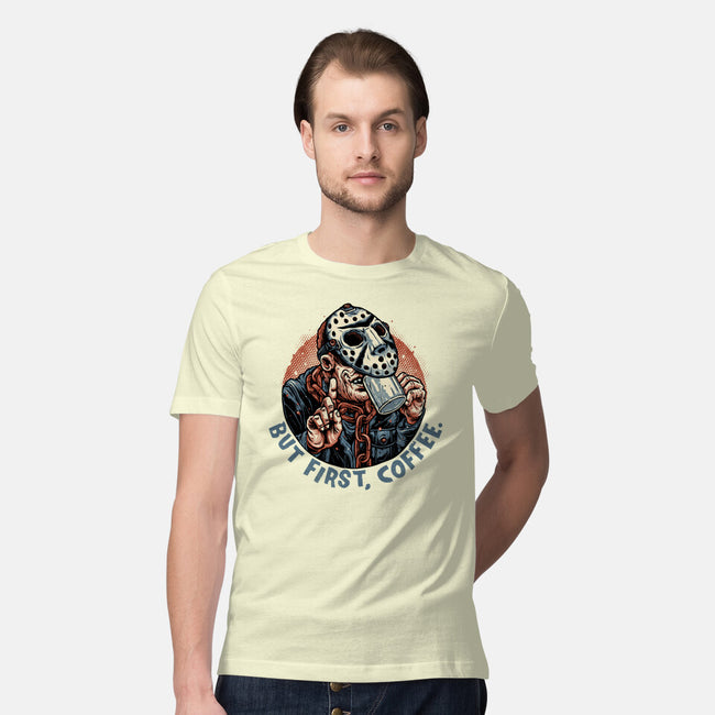 Camp Coffee-Mens-Premium-Tee-glitchygorilla