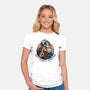 Camp Coffee-Womens-Fitted-Tee-glitchygorilla