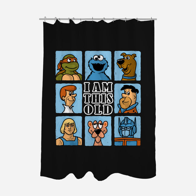 I Am This Old Gen-X-None-Polyester-Shower Curtain-erion_designs