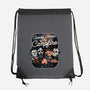 Spooky Campfire-None-Drawstring-Bag-glitchygorilla