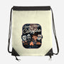 Spooky Campfire-None-Drawstring-Bag-glitchygorilla