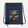 Spooky Campfire-None-Drawstring-Bag-glitchygorilla