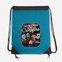 Spooky Campfire-None-Drawstring-Bag-glitchygorilla