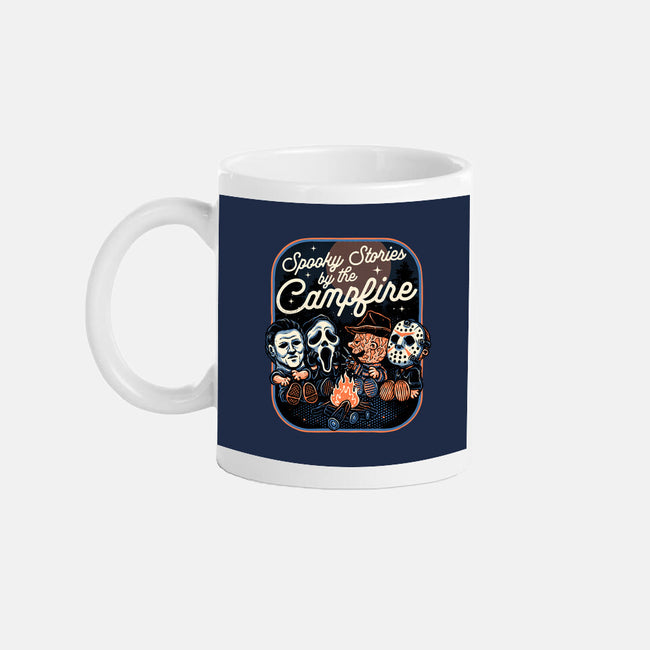 Spooky Campfire-None-Mug-Drinkware-glitchygorilla