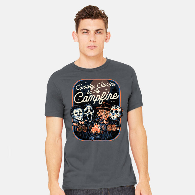 Spooky Campfire-Mens-Heavyweight-Tee-glitchygorilla