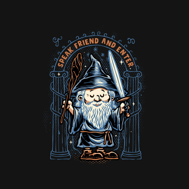 Just Speak Friend-Mens-Basic-Tee-glitchygorilla
