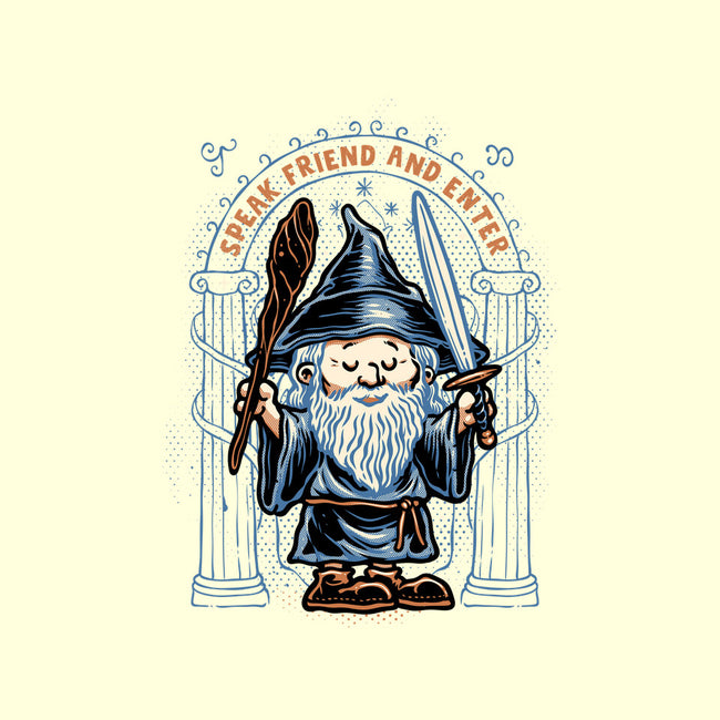 Just Speak Friend-None-Drawstring-Bag-glitchygorilla