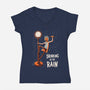 Drinking In The Rain-Womens-V-Neck-Tee-P1yu5h