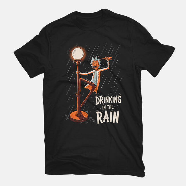 Drinking In The Rain-Mens-Heavyweight-Tee-P1yu5h