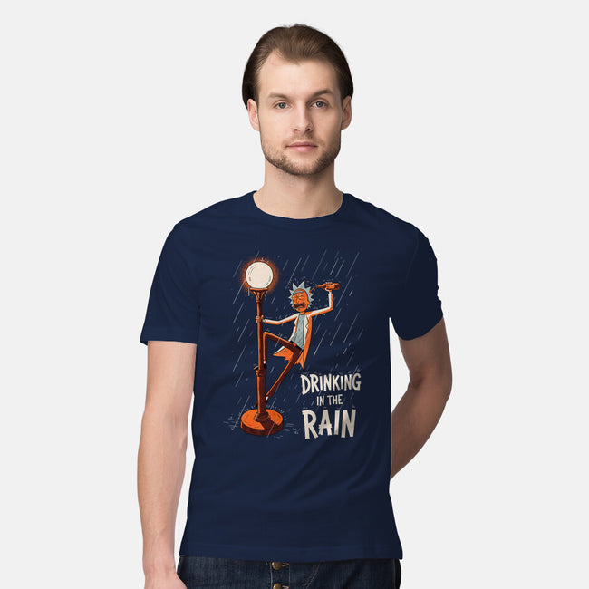 Drinking In The Rain-Mens-Premium-Tee-P1yu5h