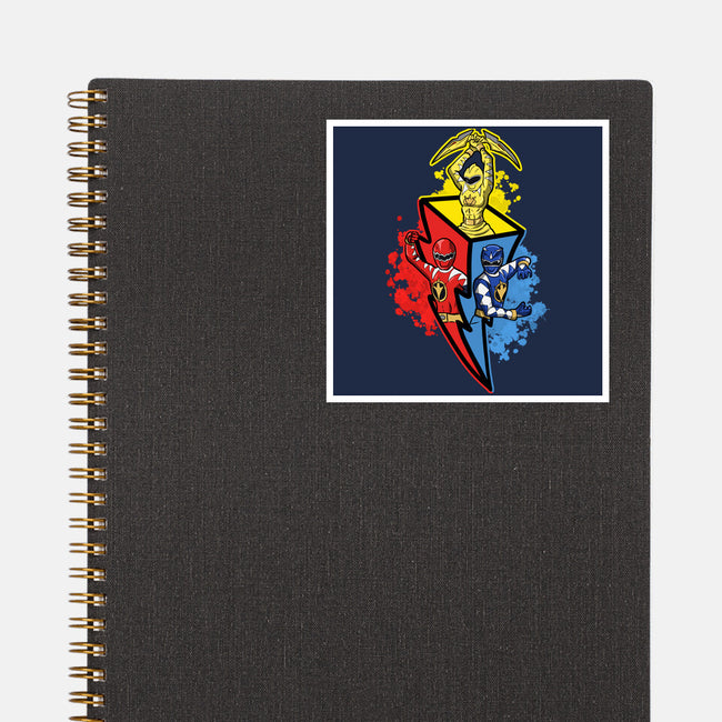 Dino Rangers-None-Glossy-Sticker-nickzzarto