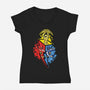 Dino Rangers-Womens-V-Neck-Tee-nickzzarto