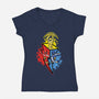 Dino Rangers-Womens-V-Neck-Tee-nickzzarto