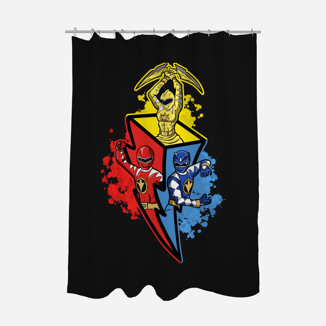 Dino Rangers-None-Polyester-Shower Curtain-nickzzarto