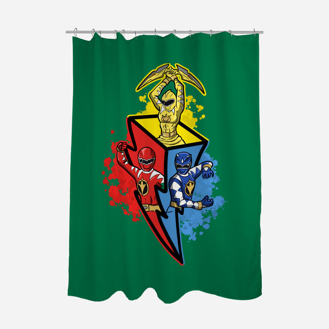 Dino Rangers-None-Polyester-Shower Curtain-nickzzarto