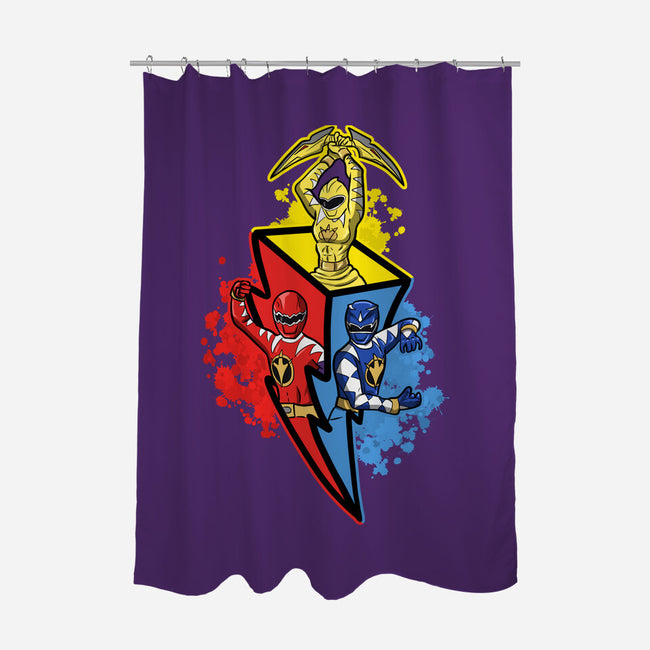 Dino Rangers-None-Polyester-Shower Curtain-nickzzarto