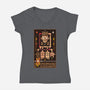 Freddy The Moon Man-Womens-V-Neck-Tee-BadBox