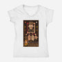 Freddy The Moon Man-Womens-V-Neck-Tee-BadBox