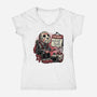 Friday Is Camp Day-Womens-V-Neck-Tee-glitchygorilla