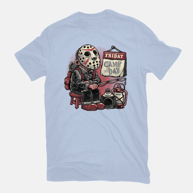 Friday Is Camp Day-Mens-Basic-Tee-glitchygorilla