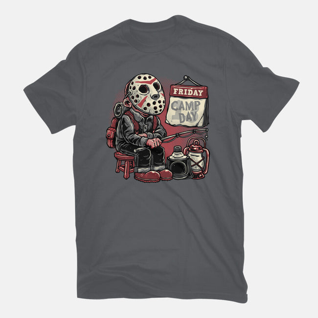 Friday Is Camp Day-Womens-Basic-Tee-glitchygorilla
