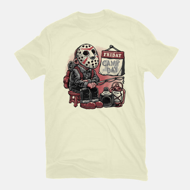 Friday Is Camp Day-Mens-Basic-Tee-glitchygorilla