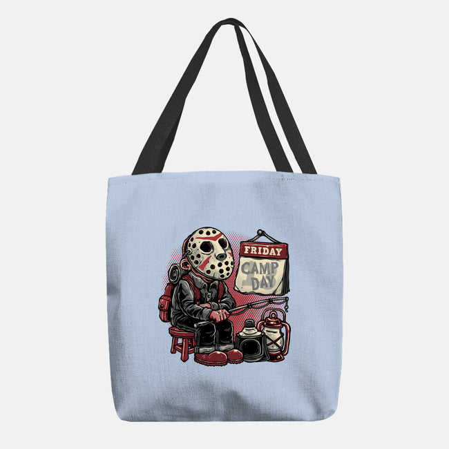 Friday Is Camp Day-None-Basic Tote-Bag-glitchygorilla