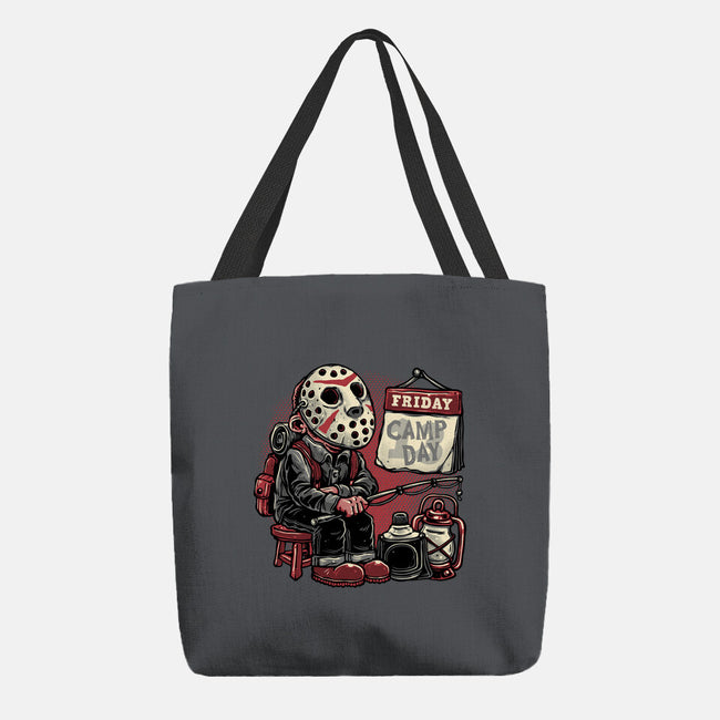 Friday Is Camp Day-None-Basic Tote-Bag-glitchygorilla