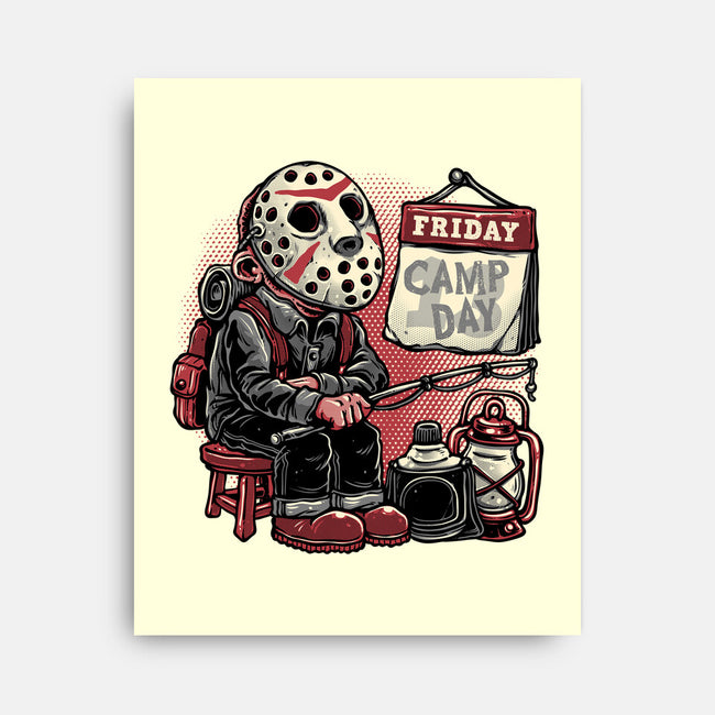 Friday Is Camp Day-None-Stretched-Canvas-glitchygorilla