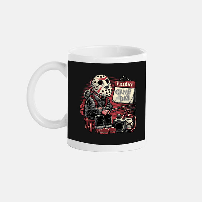 Friday Is Camp Day-None-Mug-Drinkware-glitchygorilla