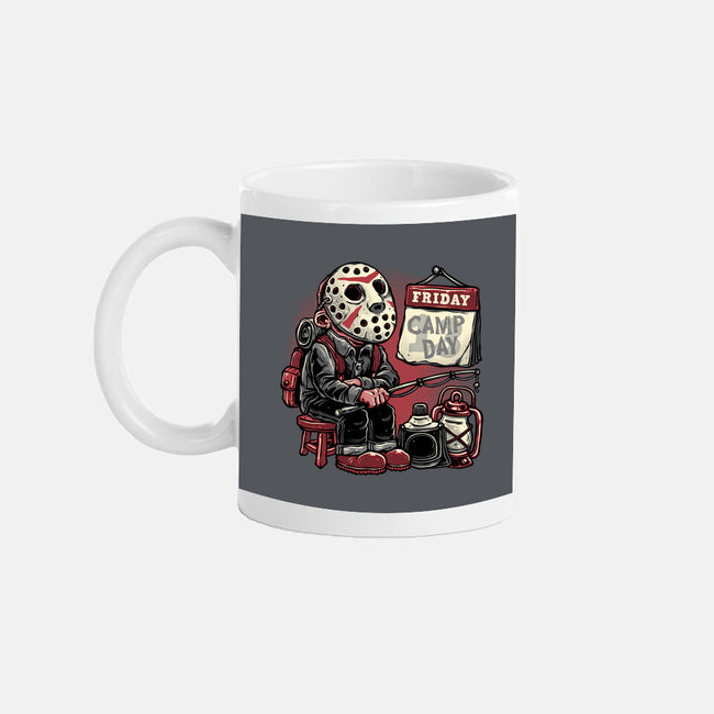 Friday Is Camp Day-None-Mug-Drinkware-glitchygorilla