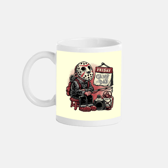 Friday Is Camp Day-None-Mug-Drinkware-glitchygorilla