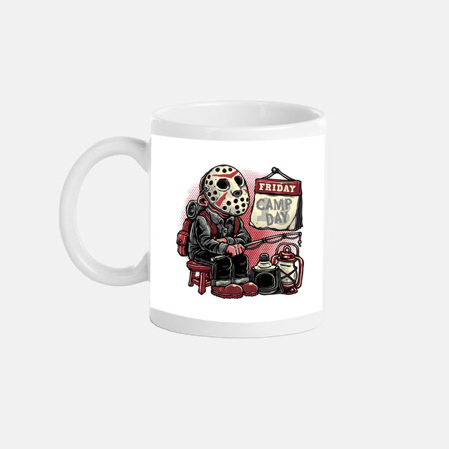 Friday Is Camp Day-None-Mug-Drinkware-glitchygorilla