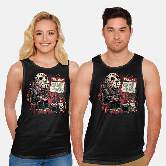 Friday Is Camp Day-Unisex-Basic-Tank-glitchygorilla