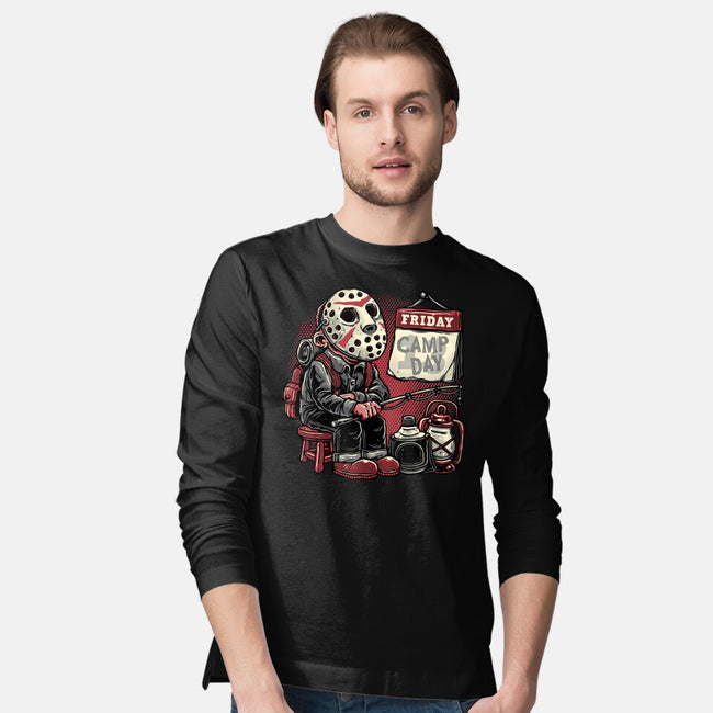 Friday Is Camp Day-Mens-Long Sleeved-Tee-glitchygorilla