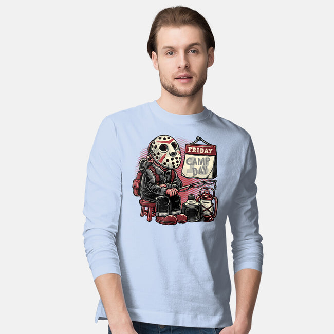 Friday Is Camp Day-Mens-Long Sleeved-Tee-glitchygorilla