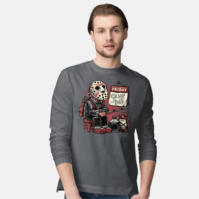 Friday Is Camp Day-Mens-Long Sleeved-Tee-glitchygorilla