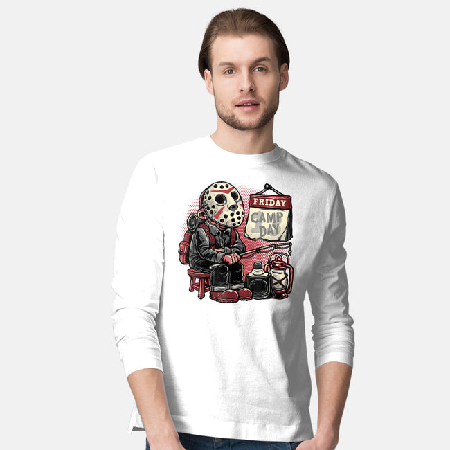 Friday Is Camp Day-Mens-Long Sleeved-Tee-glitchygorilla