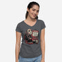 Friday Is Camp Day-Womens-V-Neck-Tee-glitchygorilla
