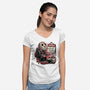Friday Is Camp Day-Womens-V-Neck-Tee-glitchygorilla