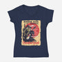 Mordor Fest-Womens-V-Neck-Tee-zascanauta