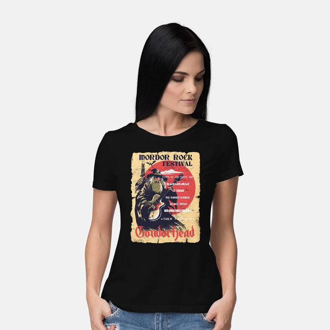 Mordor Fest-Womens-Basic-Tee-zascanauta