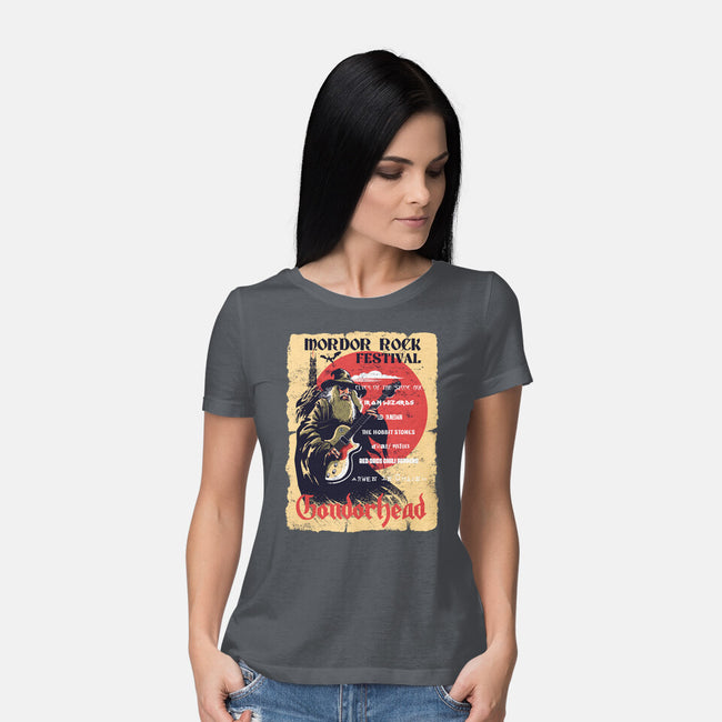 Mordor Fest-Womens-Basic-Tee-zascanauta