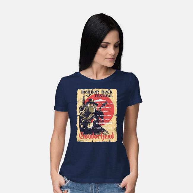 Mordor Fest-Womens-Basic-Tee-zascanauta