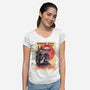 Mordor Fest-Womens-V-Neck-Tee-zascanauta