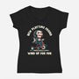 New Playtime Friend-Womens-V-Neck-Tee-Marinho