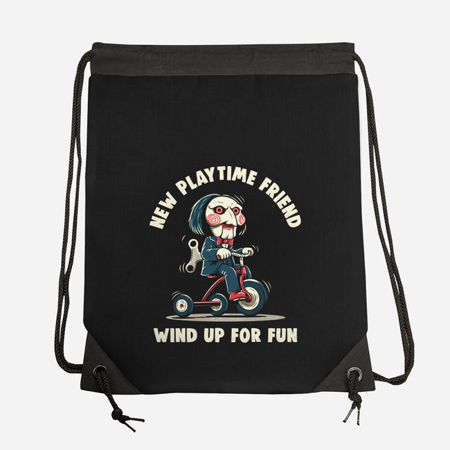 New Playtime Friend-None-Drawstring-Bag-Marinho